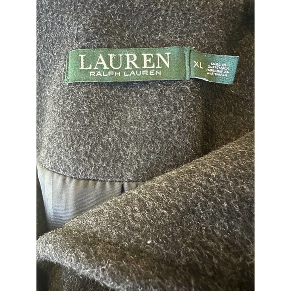 Lauren Ralph Lauren Walker Coat Button Gray Women's Size XL - Missing hood LRL - Picture 9 of 10